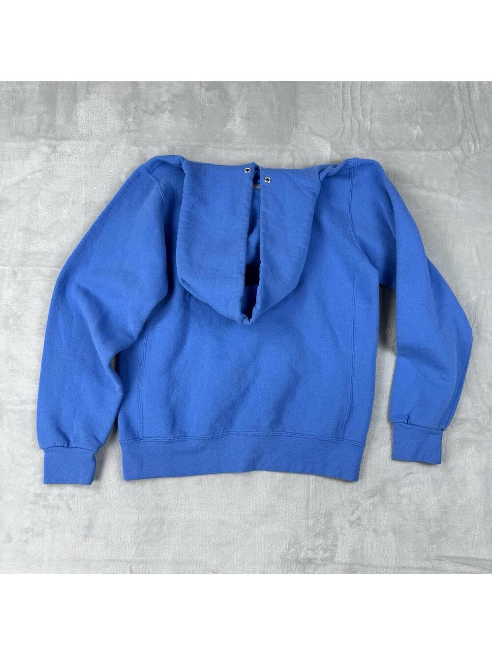 Y2K North Carolina Tar Heels Hoodie Blue Russell Athletic Logo Size S Fleece VTG - Picture 2 of 9